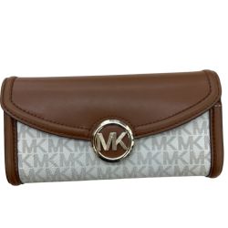 MICHAEL KORS マイケルコース レディース 長財布 35F9GFTE3B ブラウン×アイボリー Bランク