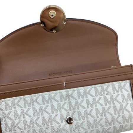 MICHAEL KORS マイケルコース レディース 長財布 35F9GFTE3B ブラウン×アイボリー