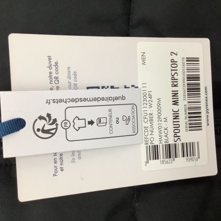 PYRENEX ピレネックス 未使用 タグ付き メンズ ダウンジャケット SIZE M spoutnic mini ripstop 2 ブラック