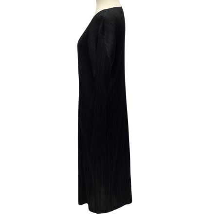 ISSEY MIYAKE イッセイミヤケ PLEATS PLEASE 長袖 ワンピース SIZE 3 PP83-JH205 ブラック