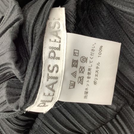 ISSEY MIYAKE イッセイミヤケ PLEATS PLEASE 長袖 ワンピース SIZE 3 PP83-JH205 ブラック