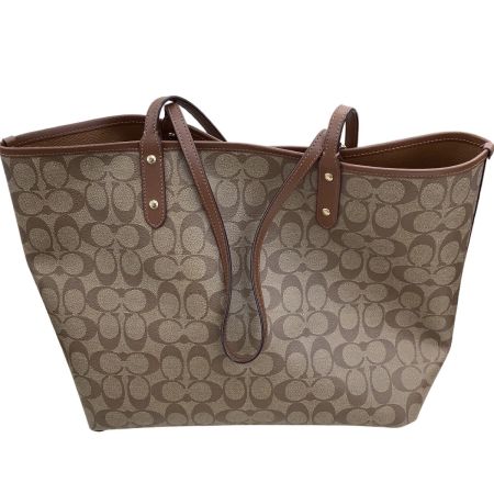 COACH コーチ レディース トートバッグ リバーシブル ブラウン