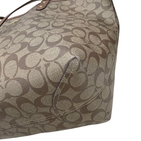 COACH コーチ レディース トートバッグ リバーシブル ブラウン