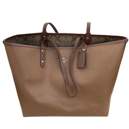 COACH コーチ レディース トートバッグ リバーシブル ブラウン