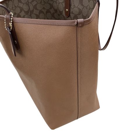 COACH コーチ レディース トートバッグ リバーシブル ブラウン