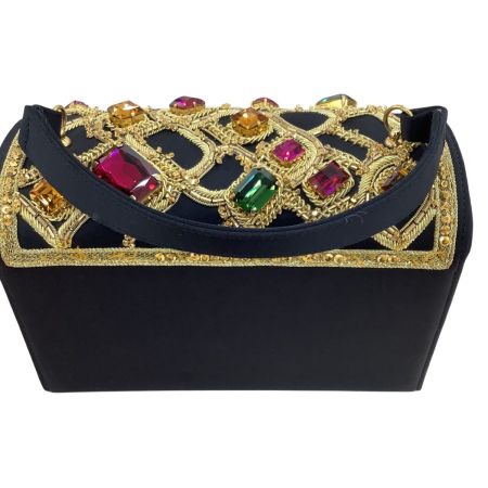 DANIEL SWAROVSKI ダニエル・スワロフスキー ハンドバッグ ブラック