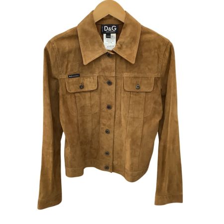 DOLCE & GABBANA ドルチェアンドガッバーナ Dolce & Gabbana ドルチェ&ガッバーナ メンズ レザージャケット SIZE XS キャメル