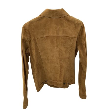 DOLCE & GABBANA ドルチェアンドガッバーナ Dolce & Gabbana ドルチェ&ガッバーナ メンズ レザージャケット SIZE XS キャメル