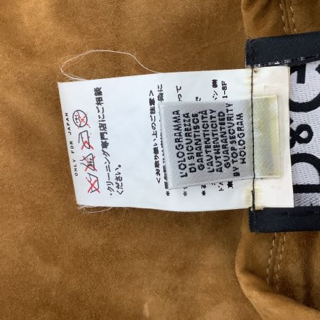 DOLCE & GABBANA ドルチェアンドガッバーナ Dolce & Gabbana ドルチェ&ガッバーナ メンズ レザージャケット SIZE XS キャメル