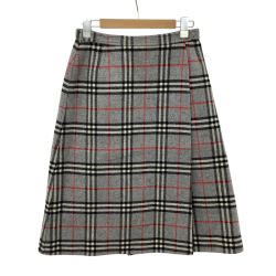 Burberrys バーバリーズ レディース 巻きスカート  FX005-691 グレー Bランク