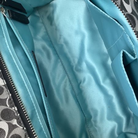 COACH コーチ レディース ハンドバッグ シグネチャー ダークグレー×ブラック