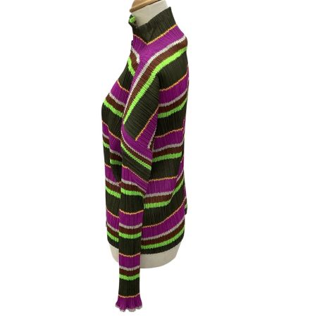 ISSEY MIYAKE イッセイミヤケ PLEATS PLEASE ジップアップジャケット SIZE 3 マルチカラー PP14-JD822 マルチカラー