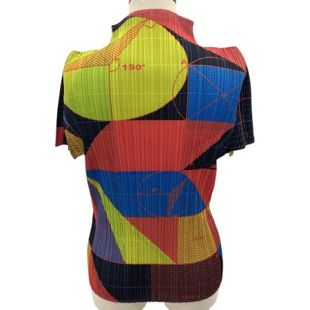 ISSEY MIYAKE イッセイミヤケ PLEATS PLEASE カットソー  総柄 SIZE 3 PP81-JK541 マルチカラー