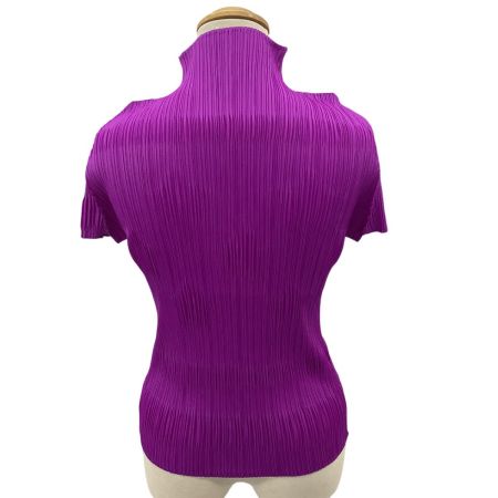 ISSEY MIYAKE イッセイミヤケ PLEATS PLEASE カットソー 星柄 SIZE 3 PP81-JK142 パープル