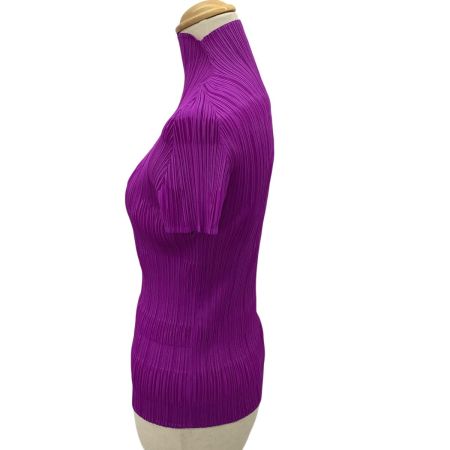 ISSEY MIYAKE イッセイミヤケ PLEATS PLEASE カットソー 星柄 SIZE 3 PP81-JK142 パープル