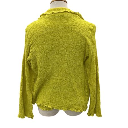 ISSEY MIYAKE イッセイミヤケ レディース シワ加工 アンサンブル イエロー