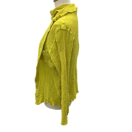 ISSEY MIYAKE イッセイミヤケ レディース シワ加工 アンサンブル イエロー