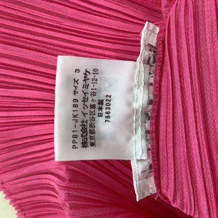ISSEY MIYAKE イッセイミヤケ PLEATS PLEASE カットソー  SIZE 4 ピンク PP81-JK189 ピンク