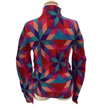 ISSEY MIYAKE イッセイミヤケ レディース ワッフルプリーツ カットソー マルチカラー マルチカラー
