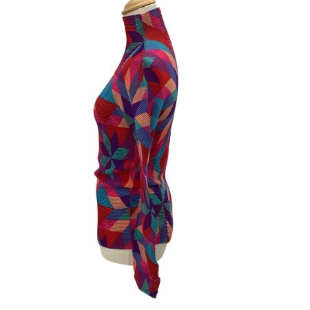 ISSEY MIYAKE イッセイミヤケ レディース ワッフルプリーツ カットソー マルチカラー マルチカラー