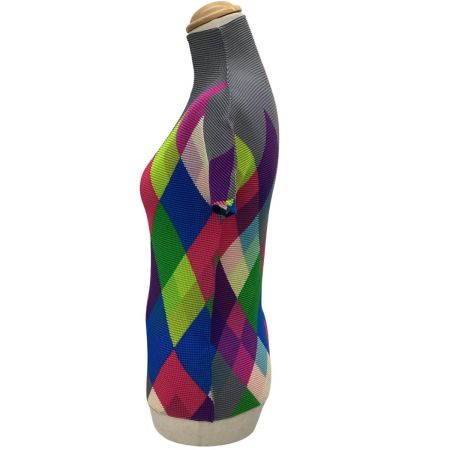 ISSEY MIYAKE イッセイミヤケ レディース カットソー ワッフルプリーツ 総柄 MI71FK245 マルチカラー