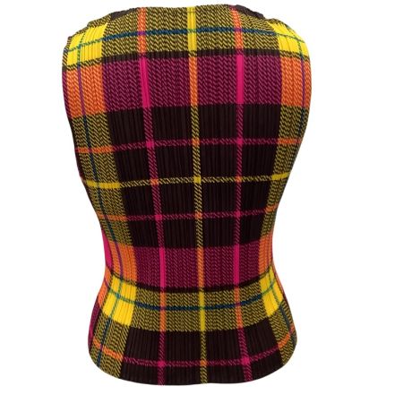 ISSEY MIYAKE イッセイミヤケ PLEATS PLEASE ベスト SIZE 3 マルチカラー PP14-JE368 マルチカラー