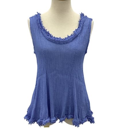 ISSEY MIYAKE イッセイミヤケ レディース ノースリーブ カットソー MI91FR435 スカイブルー