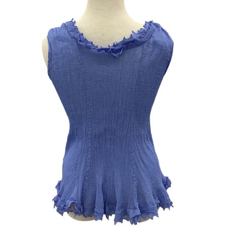 ISSEY MIYAKE イッセイミヤケ レディース ノースリーブ カットソー MI91FR435 スカイブルー