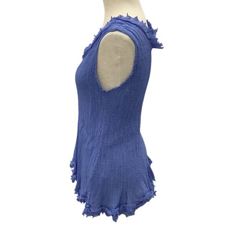 ISSEY MIYAKE イッセイミヤケ レディース ノースリーブ カットソー MI91FR435 スカイブルー