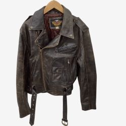 HARLEY-DAVIDSON ハーレーダビッドソン メンズ レザージャケット SIZE L ブラウン Cランク