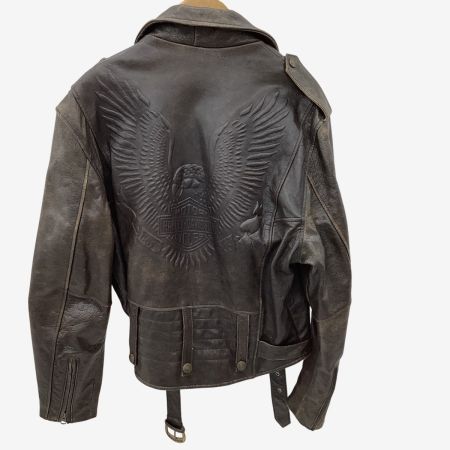 HARLEY-DAVIDSON ハーレーダビッドソン メンズ レザージャケット SIZE L ブラウン