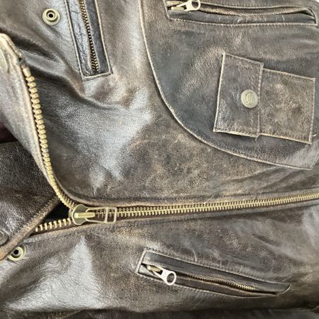 HARLEY-DAVIDSON ハーレーダビッドソン メンズ レザージャケット SIZE L ブラウン