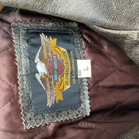 HARLEY-DAVIDSON ハーレーダビッドソン メンズ レザージャケット SIZE L ブラウン