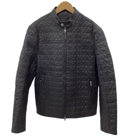 MICHAEL KORS マイケルコース メンズ レザージャケット　ラムレザー SIZE M ブラック