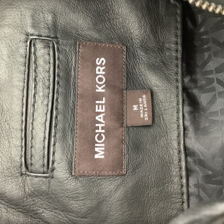 MICHAEL KORS マイケルコース メンズ レザージャケット　ラムレザー SIZE M ブラック