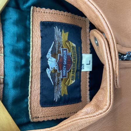 HARLEY-DAVIDSON ハーレーダビッドソン メンズ レザージャケット SIZE L ブラウン