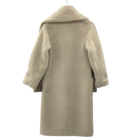 three dots スリードッツ レディース　ボア コート SIZE S ベージュ