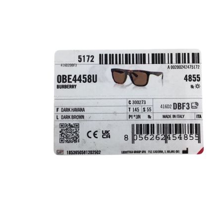 BURBERRY バーバリー サングラス OBE4458U ブラウン