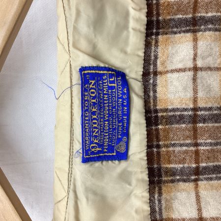 PENDLETON ペンドルトン メンズ シャツ チェック SIZE L 70s vintage ベージュ