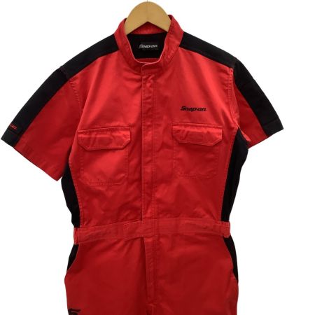 Snap-on スナップオン メンズ オーバーオール つなぎ SIZE L レッド