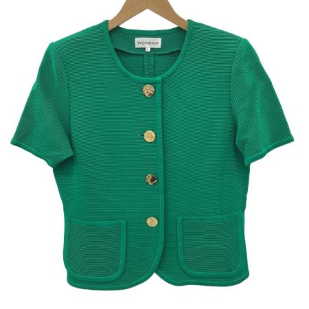 Yves Saint Laurent イブサンローラン レディース Vintage セットアップ(ジャケット スカート) SIZE L グリーン
