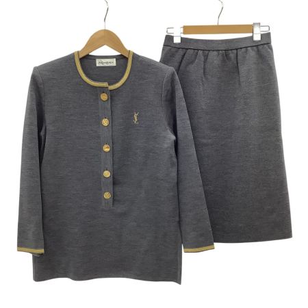Yves Saint Laurent イブサンローラン レディース Vintage セットアップ(カットソー スカート) SIZE M グレー