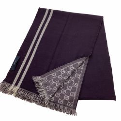 GUCCI グッチ マフラー パープル Bランク