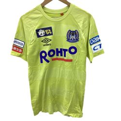 umbro アンブロ メンズ ガンバ大阪 支給品 Tシャツ SIZE O-XO イエロー Bランク