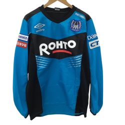 umbro アンブロ サッカー ガンバ大阪支給品 練習着 SIZE O-XO スカイブルー×ブラック Bランク