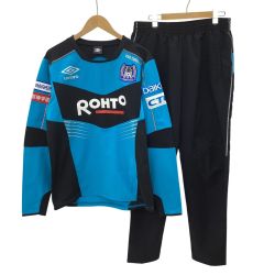 umbro アンブロ サッカー ガンバ大阪支給品 練習着 上下セット SIZE O-XO スカイブルー×ブラック Bランク