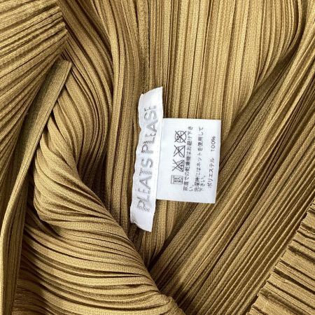 ISSEY MIYAKE イッセイミヤケ PLEATS PLEASE シャツ SIZE 3 PP51-JJ001 イエロー