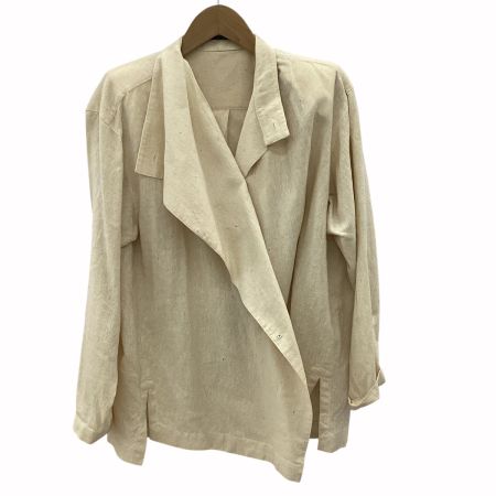 ISSEY MIYAKE イッセイミヤケ レディース ジャケット SIZE M 絹40％ アイボリー