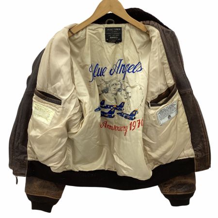 AVIREX アビレックス メンズ G-1ジャケット レザージャケット SIZE S ブラウン