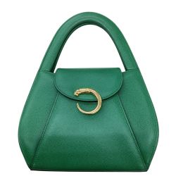 Cartier カルティエ レディース ハンドバッグ パンテール グリーン Bランク